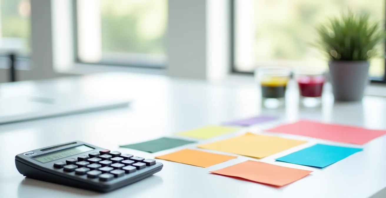 Visualisation des économies réalisées sur les coûts d'impression au bureau